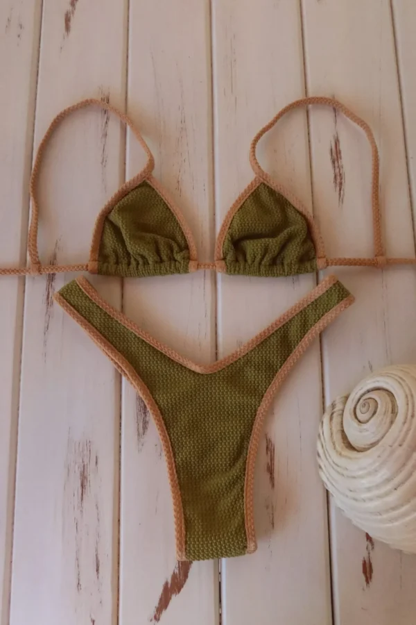 CALCINHA ANA PISTACHE/AREIA